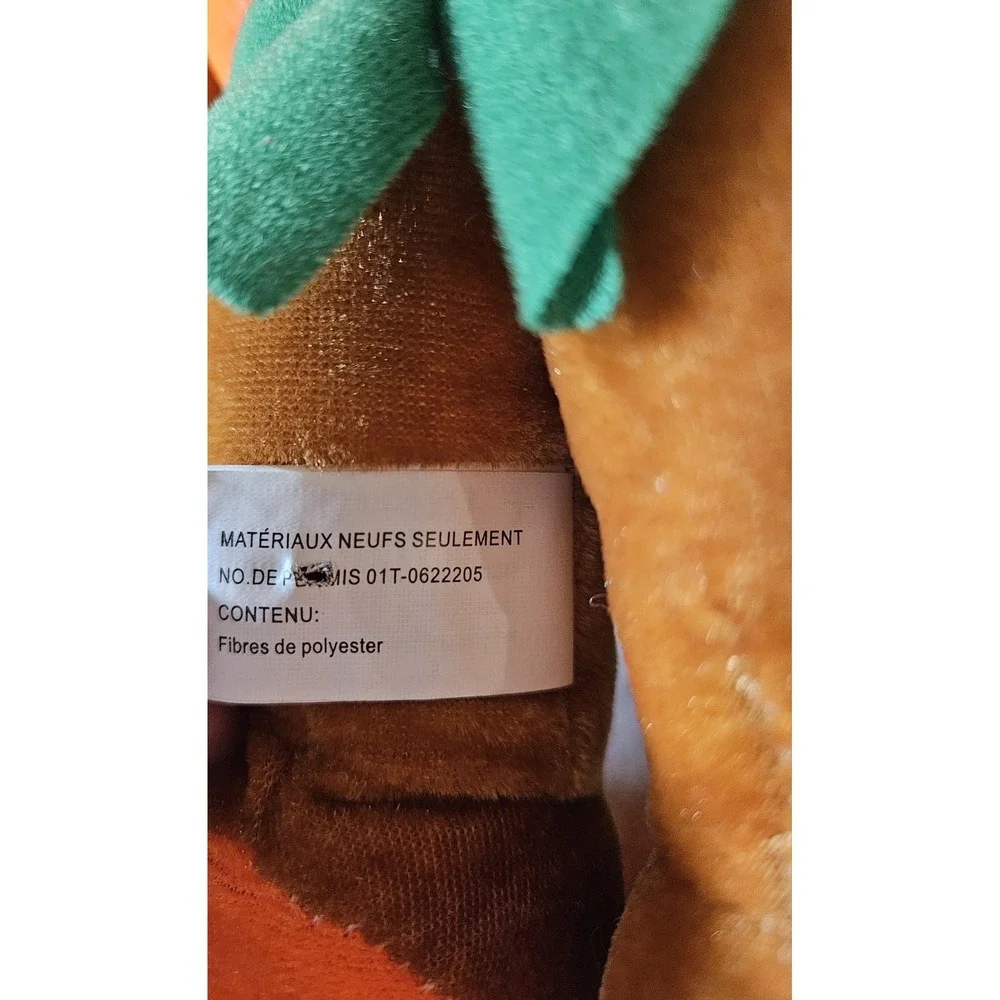 Tiki Mask Plush Doll Tropical Luau Hawaiian Stuffed Toy Orange Character Plush